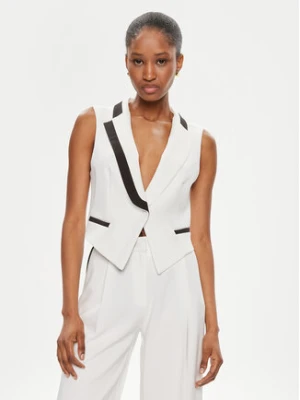 Maryley Kamizelka 24EB805/43BN Biały Regular Fit