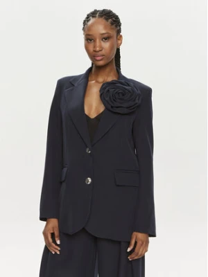 Maryley Marynarka 24EB202/43BL Granatowy Regular Fit