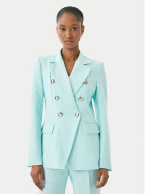 Maryley Marynarka 26EB139/43AC Turkusowy Regular Fit