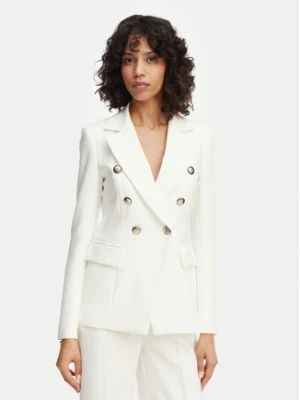 Maryley Marynarka 26EB139/43VA Kremowy Regular Fit