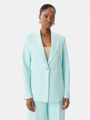 Maryley Marynarka 26EB187/43AC Turkusowy Regular Fit