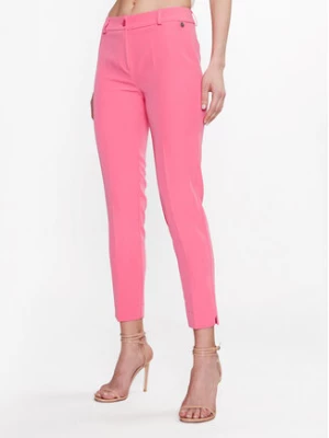 Maryley Spodnie materiałowe 23EB52Z/M08/43FR Różowy Slim Fit
