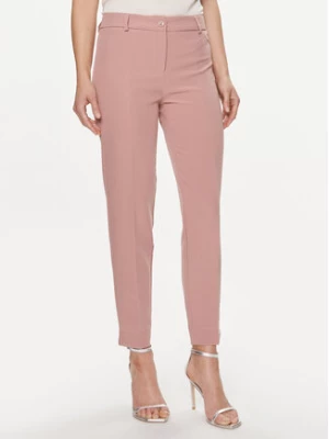 Maryley Spodnie materiałowe 24EB52Z/43BH Różowy Regular Fit
