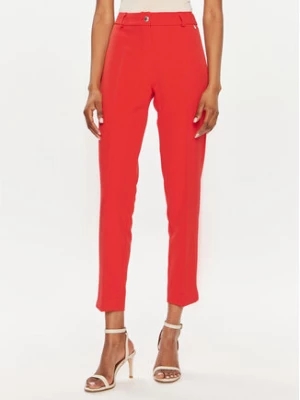 Maryley Spodnie materiałowe 24EB52Z/M23/43FI Czerwony Regular Fit