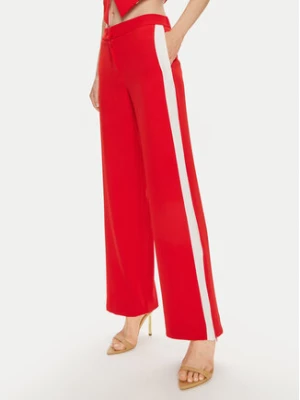 Maryley Spodnie materiałowe 24EB583/04FI Czerwony Regular Fit