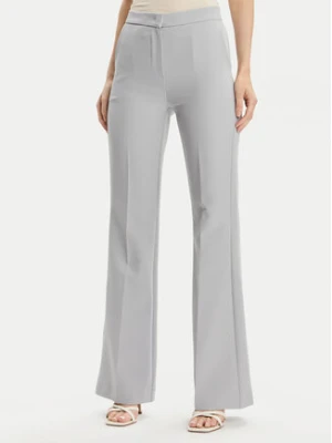 Maryley Spodnie materiałowe 24EB587/43LU Szary Wide Leg