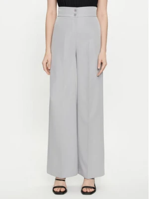 Maryley Spodnie materiałowe 24EB680/43LU Szary Wide Leg