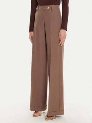Maryley Spodnie materiałowe 24IB563/43WO Brązowy Relaxed Fit
