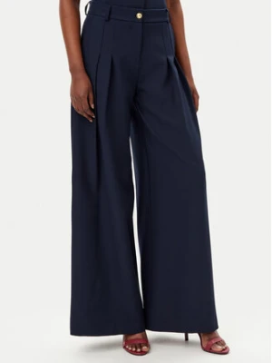 Maryley Spodnie materiałowe 25EB579/43BL Granatowy Regular Fit