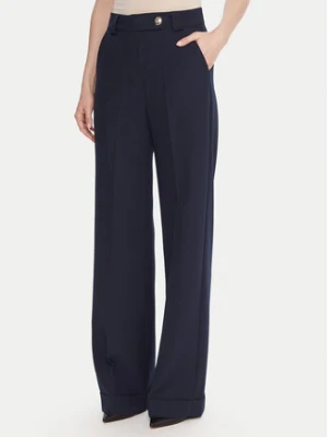 Maryley Spodnie materiałowe 25IB563/43BL Granatowy Regular Fit