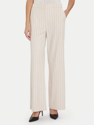 Maryley Spodnie materiałowe 25IB598 / M17 / 35PA Écru Regular Fit Kremowy