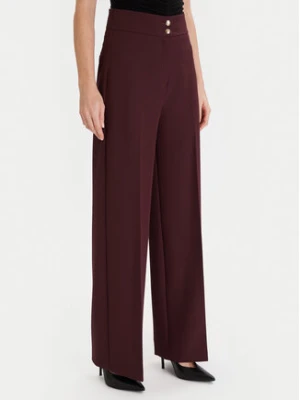 Maryley Spodnie materiałowe 25IB680/M17 Bordowy Regular Fit