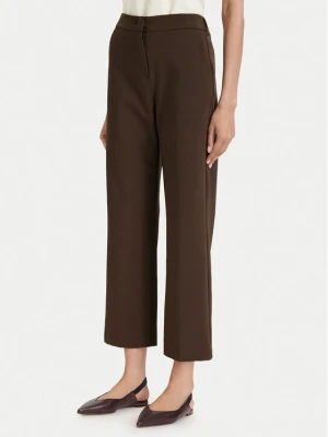 Maryley Spodnie materiałowe 26EB527 / 06MO Brązowy ciemny Regular Fit