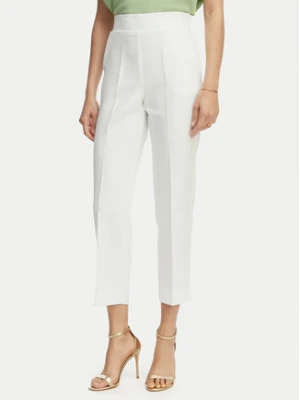Maryley Spodnie materiałowe 26EB616/43VA Biały Regular Fit