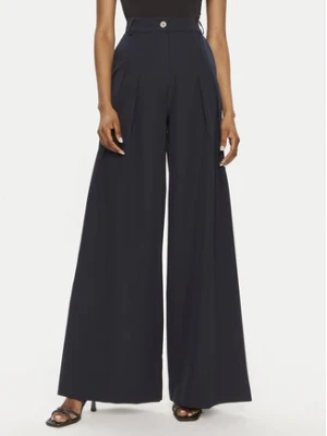 Maryley Spodnie palazzo 24EB579/43BL Granatowy Relaxed Fit
