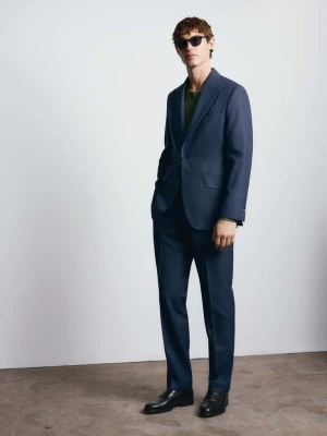 Marynarka 100% wełna Vitale Barberis Canonico® niebieski - Mężczyzna - - MANGO MAN