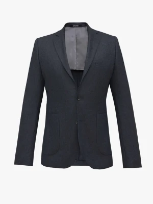 MARYNARKA ALEDO GRANATOWA SLIM FIT JEDNORZĘDOWA Recman