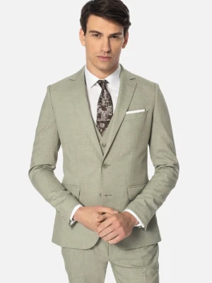 MARYNARKA AREGNO ZIELONA SLIM FIT JEDNORZĘDOWA Recman