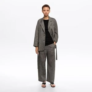 Marynarka bawełna len szara BIMBA Y LOLA