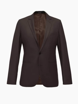 MARYNARKA BROZAS BRĄZOWA SLIM FIT JEDNORZĘDOWA Recman