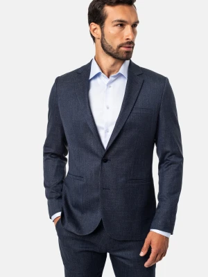 marynarka caseda granatowy slim fit Recman