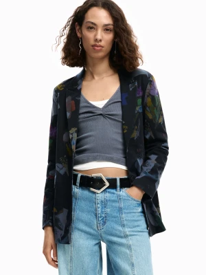 Marynarka collage Desigual czarny
