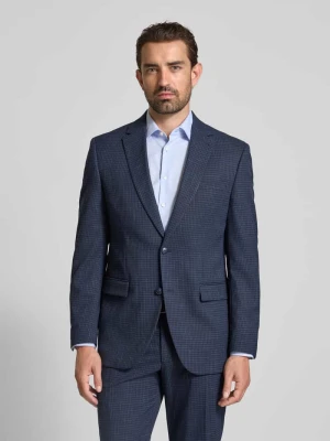 Marynarka Comfort Fit jednorzędowa na 2 guziki z kieszeniami z patkami Christian Berg Niebieski