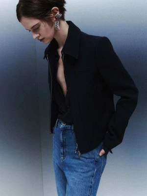 Marynarka cropped "ESSENTIAL" z suwakiem PATRIZIA PEPE
