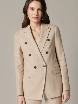 Marynarka Damska Beżowa w Jodełkę Stradella Lancerto