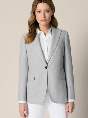 Marynarka Damska Szara w Jodełkę Cortona Lancerto