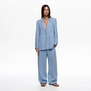 Marynarka efekt sprania paski jasnoniebieska BIMBA Y LOLA