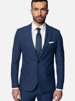MARYNARKA FERIA NIEBIESKA SLIM FIT JEDNORZĘDOWA Recman