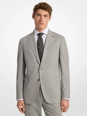 Marynarka flanelowa z mieszanki wełny o wąskim kroju Michael Kors Mens