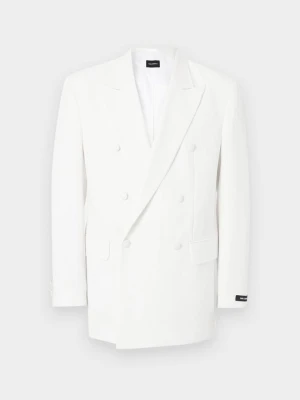 Marynarka garniturowa KARL LAGERFELD mleczny