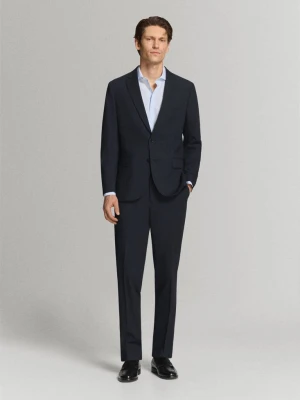 Marynarka garniturowa London regular fit granatowy - Mężczyzna - - MANGO MAN
