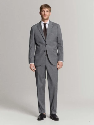Marynarka garniturowa London regular fit szary - Mężczyzna - - MANGO MAN