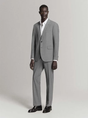 Marynarka garniturowa London regular fit szary - Mężczyzna - - MANGO MAN