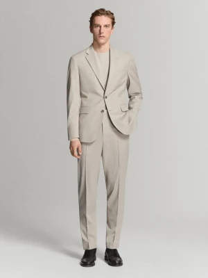 Marynarka garniturowa Milan slim fit beżowy - Mężczyzna - - MANGO MAN