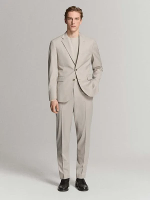 Marynarka garniturowa Milan slim fit beżowy - Mężczyzna - - MANGO MAN