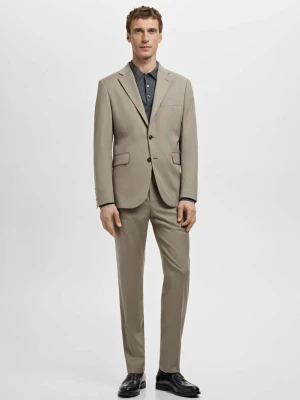 Marynarka garniturowa Milan slim fit norkowy szary - Mężczyzna - - MANGO MAN