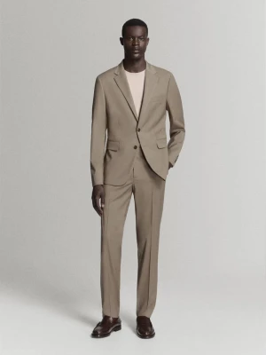Marynarka garniturowa Milan slim fit średni brązowy - Mężczyzna - - MANGO MAN
