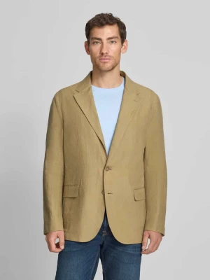 Marynarka garniturowa o kroju regular fit z czystego lnu Polo Ralph Lauren