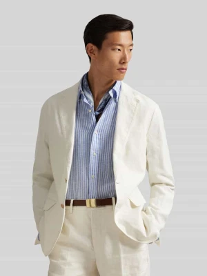 Marynarka garniturowa o kroju regular fit z czystego lnu Polo Ralph Lauren