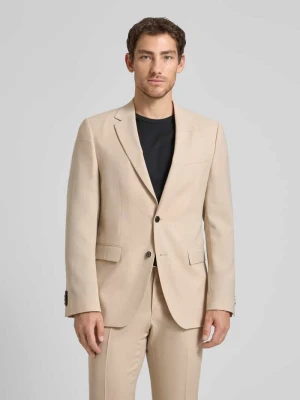 Marynarka garniturowa o kroju regular fit z mieszanki żywej wełny model 'JASPER' Boss