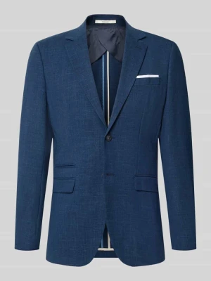Marynarka garniturowa o kroju slim fit z dodatkiem wełny model ‘OASIS’ Selected Homme