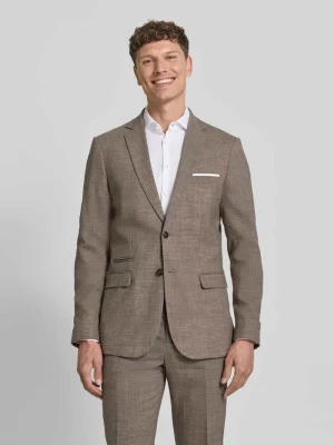 Marynarka garniturowa o kroju slim fit z dodatkiem wełny model 'SLIM-OASIS' Selected Homme
