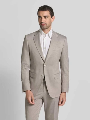 Marynarka garniturowa o kroju slim fit z dodatkiem wiskozy model 'H-Huge-J-263' Boss Beżowy
