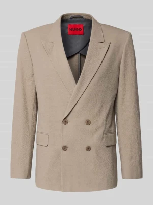 Marynarka garniturowa z mieszanki bawełny, krój slim fit, model 'HENRY' HUGO