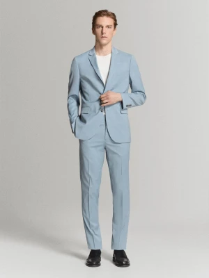 Marynarka garniturowa París super slim fit błękitny - Mężczyzna - - MANGO MAN