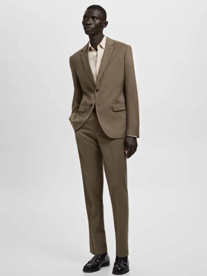 Marynarka garniturowa París super slim fit brązowy - Mężczyzna - - MANGO MAN